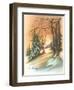 Christmas Greetings, Cabin in Snow-null-Framed Art Print