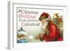 Christmas Greetings from Livermore, Colorado - Santa Getting Letter-Lantern Press-Framed Art Print