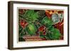 Christmas Greetings, Holly and Bells-null-Framed Art Print