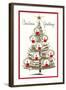 Christmas Greetings, Modern Tree-null-Framed Art Print