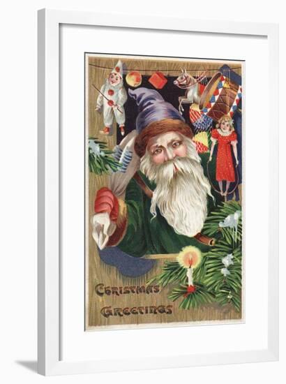Christmas Greetings Postcard-null-Framed Giclee Print