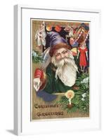 Christmas Greetings Postcard-null-Framed Giclee Print