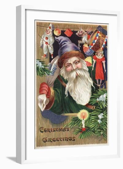 Christmas Greetings Postcard-null-Framed Giclee Print