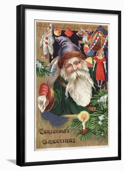 Christmas Greetings Postcard-null-Framed Giclee Print