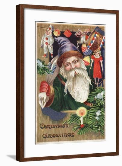 Christmas Greetings Postcard-null-Framed Giclee Print