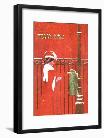 Christmas Greetings-C. Coles Phillips-Framed Art Print