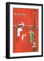 Christmas Greetings-C. Coles Phillips-Framed Art Print