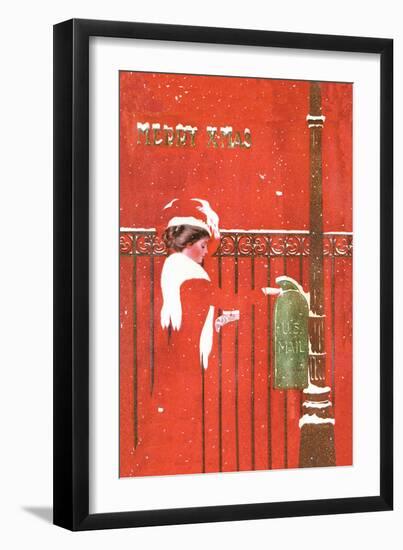Christmas Greetings-C. Coles Phillips-Framed Art Print