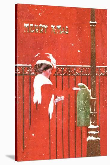 Christmas Greetings-C. Coles Phillips-Stretched Canvas