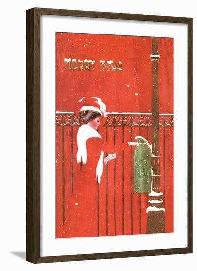 Christmas Greetings-C. Coles Phillips-Framed Art Print