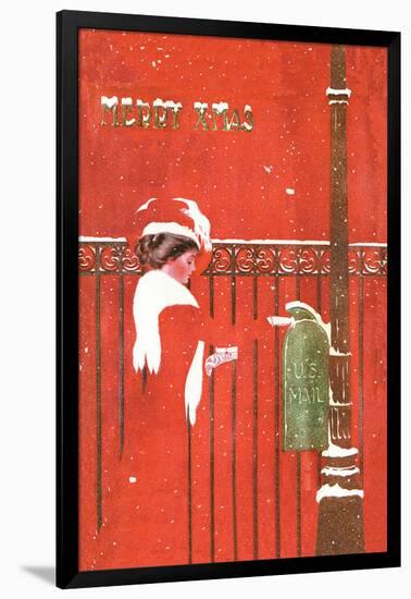 Christmas Greetings-C. Coles Phillips-Framed Art Print