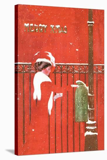 Christmas Greetings-C. Coles Phillips-Stretched Canvas