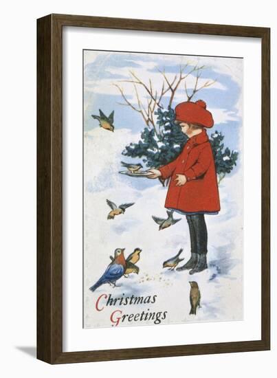 Christmas Greetings-null-Framed Giclee Print
