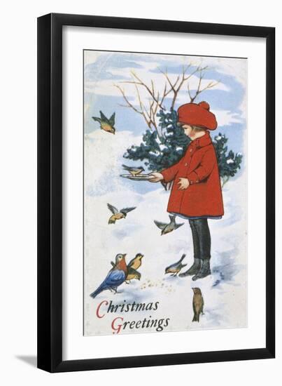 Christmas Greetings-null-Framed Giclee Print