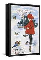 Christmas Greetings-null-Framed Stretched Canvas