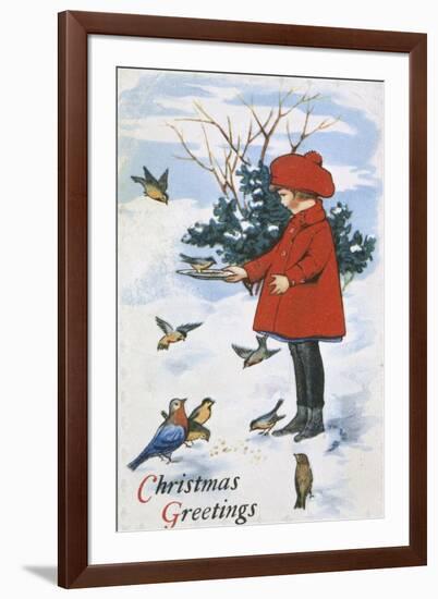 Christmas Greetings-null-Framed Giclee Print