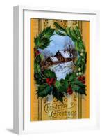 Christmas Greetings-null-Framed Art Print