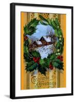 Christmas Greetings-null-Framed Art Print