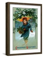 Christmas Greetings-null-Framed Art Print