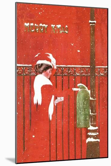 Christmas Greetings-C. Coles Phillips-Mounted Art Print