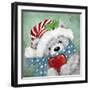 Christmas Grey Bear-MAKIKO-Framed Giclee Print