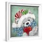 Christmas Grey Bear-MAKIKO-Framed Giclee Print