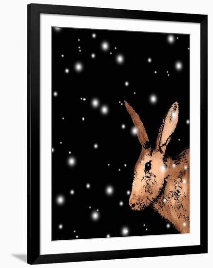 Christmas Hare-Sarah Thompson-Engels-Framed Giclee Print