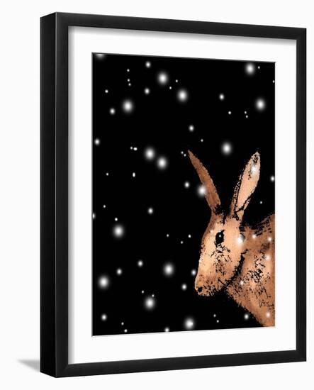 Christmas Hare-Sarah Thompson-Engels-Framed Giclee Print