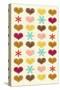 Christmas - Heart Flakes-Gaia Marfurt-Stretched Canvas