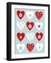 Christmas Hearts-Carla Martell-Framed Giclee Print