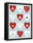 Christmas Hearts-Carla Martell-Framed Stretched Canvas