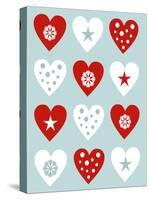 Christmas Hearts-Carla Martell-Stretched Canvas