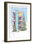 Christmas HiRise-Larry Hunter-Framed Giclee Print