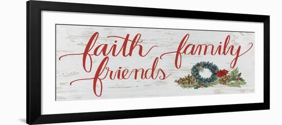 Christmas Holiday - Faith Family Friends v2-James Wiens-Framed Art Print