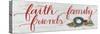 Christmas Holiday - Faith Family Friends v2-James Wiens-Stretched Canvas