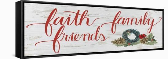 Christmas Holiday - Faith Family Friends v2-James Wiens-Framed Stretched Canvas