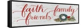 Christmas Holiday - Faith Family Friends v2-James Wiens-Framed Stretched Canvas