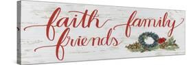 Christmas Holiday - Faith Family Friends v2-James Wiens-Stretched Canvas