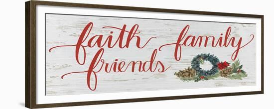 Christmas Holiday - Faith Family Friends v2-James Wiens-Framed Premium Giclee Print