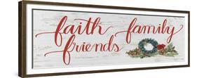 Christmas Holiday - Faith Family Friends v2-James Wiens-Framed Premium Giclee Print