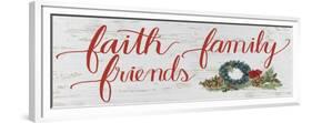 Christmas Holiday - Faith Family Friends v2-James Wiens-Framed Premium Giclee Print