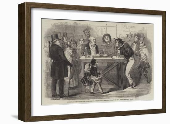 Christmas Holidays at the Polytechnic, the Electric Machine-Henry George Hine-Framed Giclee Print