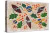 Christmas Holly-Christine McKechnie-Stretched Canvas