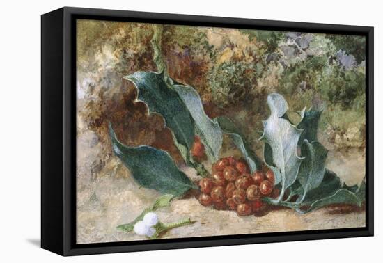 Christmas Holly-Jabez Bligh-Framed Stretched Canvas