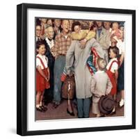 "Christmas Homecoming", December 25,1948-Norman Rockwell-Framed Giclee Print