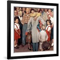 "Christmas Homecoming", December 25,1948-Norman Rockwell-Framed Giclee Print