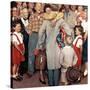 "Christmas Homecoming", December 25,1948-Norman Rockwell-Stretched Canvas
