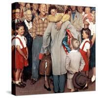 "Christmas Homecoming", December 25,1948-Norman Rockwell-Stretched Canvas