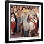 "Christmas Homecoming", December 25,1948-Norman Rockwell-Framed Giclee Print