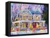 Christmas House-Richard Wallich-Framed Stretched Canvas